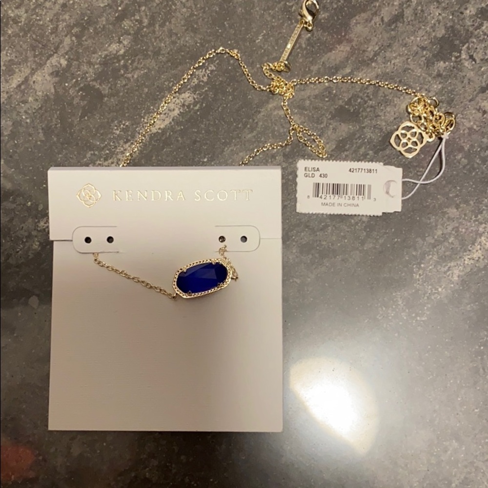 Blue Elisa Kendra Scott Necklace- NEW!!